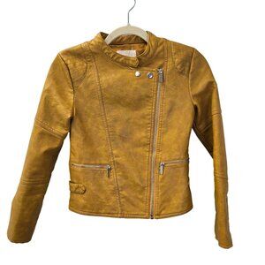 Habitual Girl Vegan Leather Motorcycle Jacket Size 12